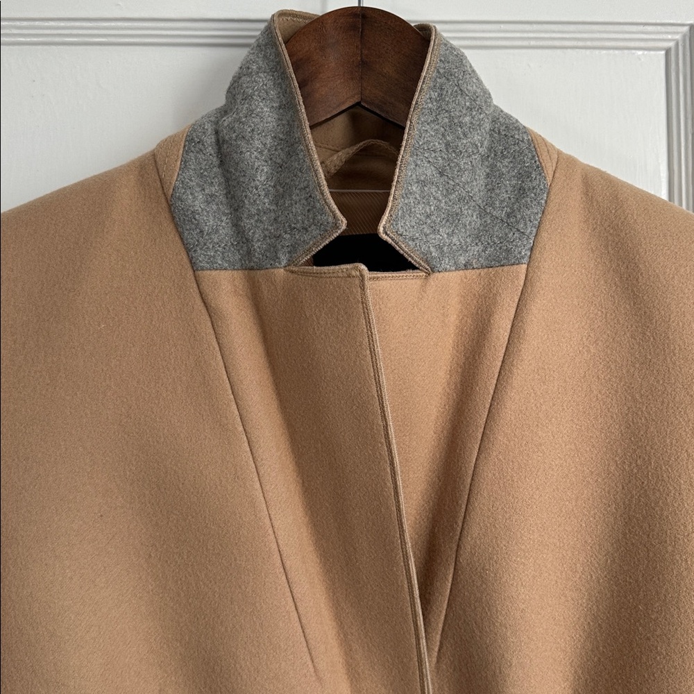 Banana Republic Tan Wool-Blend Single-Button Trench Coat - Picture 11 of 12